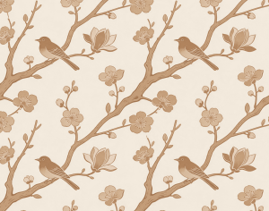 ModernAnimal And Plant Pattern Wallpaper