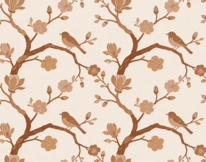 ModernAnimal And Plant Pattern Wallpaper