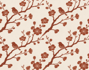 ModernAnimal And Plant Pattern Wallpaper