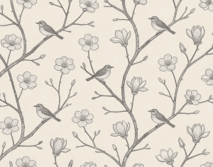 ModernAnimal And Plant Pattern Wallpaper