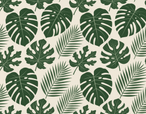 ModernAnimal And Plant Pattern Wallpaper