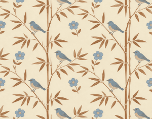 ModernAnimal And Plant Pattern Wallpaper