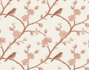 ModernAnimal And Plant Pattern Wallpaper