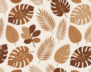 ModernAnimal And Plant Pattern Wallpaper