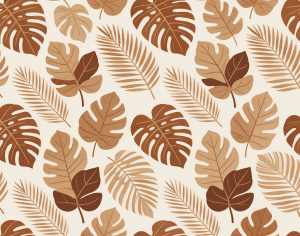 ModernAnimal And Plant Pattern Wallpaper