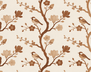 ModernAnimal And Plant Pattern Wallpaper