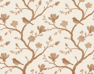 ModernAnimal And Plant Pattern Wallpaper