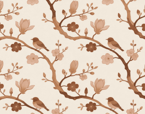 ModernAnimal And Plant Pattern Wallpaper