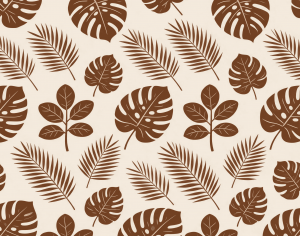 ModernAnimal And Plant Pattern Wallpaper