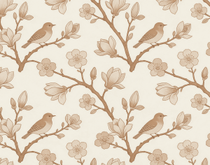 ModernAnimal And Plant Pattern Wallpaper