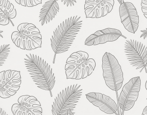 ModernAnimal And Plant Pattern Wallpaper