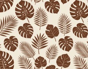 ModernAnimal And Plant Pattern Wallpaper
