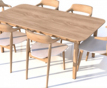 Nordic Style Dining Table And Chairs-ID:231185911