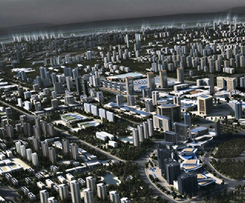 Modern Architectural Bird's-eye View Planning-ID:102129078