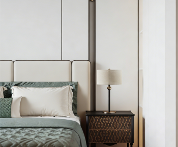 Modern Double Bed-ID:776250421