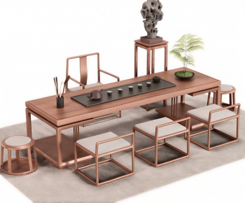 New Chinese Style Tea Tables And Chairs-ID:467097042