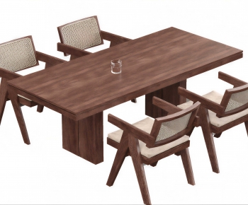 Wabi-sabi Style Dining Table And Chairs-ID:546994921