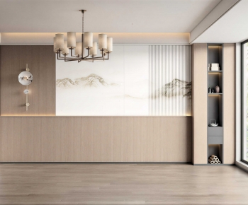New Chinese Style TV Wall-ID:219664107
