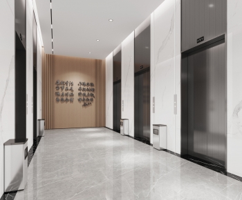 Modern Office Elevator Hall-ID:459541081