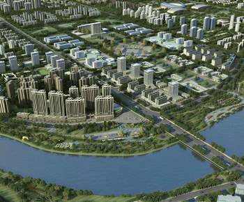 Modern Architectural Bird's-eye View Planning-ID:210796128