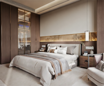 New Chinese Style Bedroom-ID:942461972