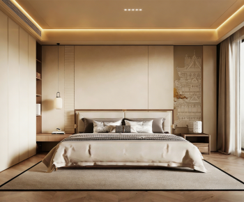 New Chinese Style Bedroom-ID:449359469