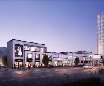 Modern Commercial Street-ID:975135095