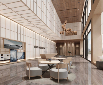 Modern Office Reception Desk-ID:469445945