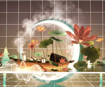 New Chinese Style Plant Landscaping-ID:167102102