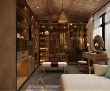 Modern Clothes Storage Area-ID:383563049