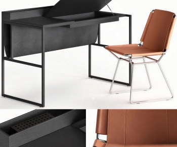 Modern Computer Desk And Chair-ID:141169073