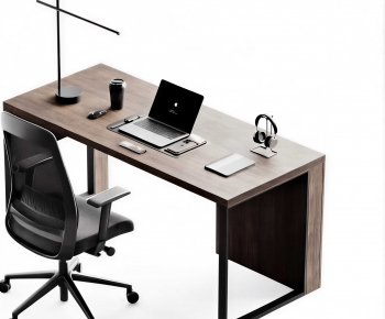 Modern Office Desk And Chair-ID:195558073