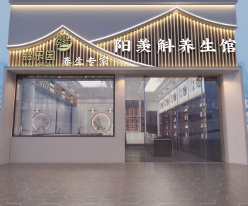 New Chinese Style Facade Element-ID:858320958