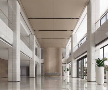 Modern Office Reception Desk-ID:729238994