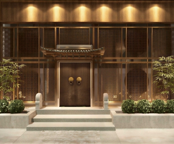 New Chinese Style Facade Element-ID:776660923