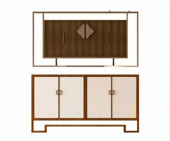 New Chinese Style Entrance Cabinet-ID:107300049