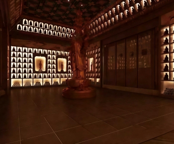 New Chinese Style Buddhist Temples-ID:607089046