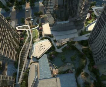 Modern Architectural Bird's-eye View Planning-ID:550513033