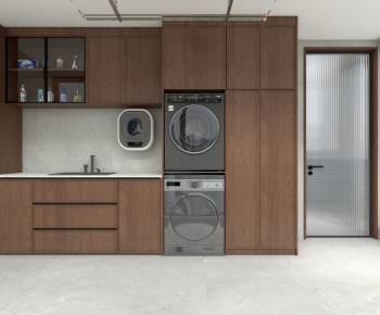 Modern Balcony Laundry Room-ID:506160029