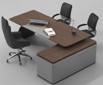 Modern Office Desk And Chair-ID:453243973