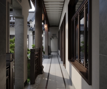 New Chinese Style Hallway-ID:507388113