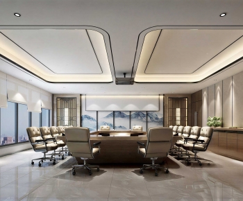 New Chinese Style Meeting Room-ID:721838958
