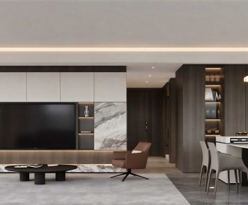 Modern A Living Room-ID:710644962