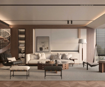 Wabi-sabi Style A Living Room-ID:304657944