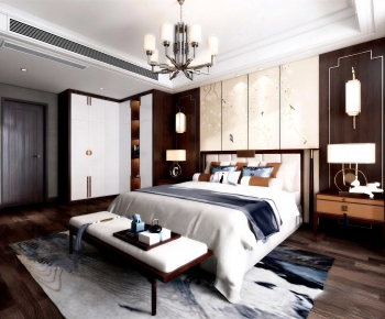 New Chinese Style Bedroom-ID:262889952