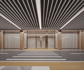 Modern Underground Parking Lot-ID:334218988