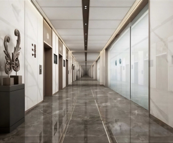 Modern Corridor/elevator Hall-ID:382771028