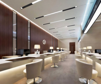 Modern Office Reception Desk-ID:498775965