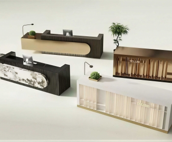 Modern Reception Desk-ID:747653019