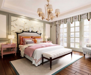 New Chinese Style Bedroom-ID:427660944